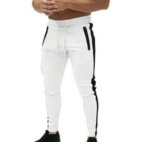 Карго панталони мъжки спортни анцуг Фитнес тънък панталони ежедневни джогинг улица панталони с Цип Джобове