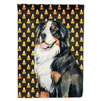 Съкровищата на Каролайн LH9075-Flag-Parent Bernese Mountain Dog Candy царевица Хелоуин Портрет флаг, многоцветно
