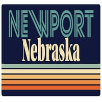 Newport Nebraska винилов стикер за стикер ретро дизайн