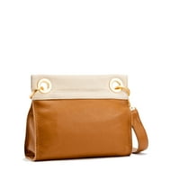 Hammitt Women's Tony Small Leather Purse With Strap Cafe au lait честно злато