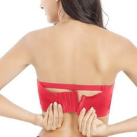 Сутиени за жени за жени събраха неплъзгащи се големи гърди тънка тръба отгоре опаковане на гърдите Невидими гърди за бельо бельо за жени с подкрепа - летен спестявания клирънс