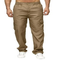 Мъже солидни ежедневни много джоба свободни прави тръби на открито работни панталони