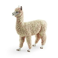 Hyda alpaca статуя модел Vivid изглежда симулиран диви животни миниатюрен солиден модел орнамент PVC Alpaca Figrine Model Desktop Decoration Образователна играчка