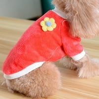 Mybeauty зимен топъл плюшен двукрак о-образно куче кученце кученце риза пуловер дрехи за домашни любимци