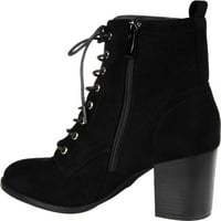 Колекция за женско пътешествие Baylor Heeted Granny Bootie Black Fau Suede 5. M