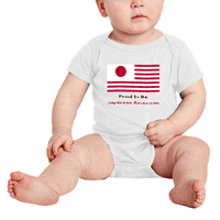 Горд, че съм японски американски флаг Сладко бебешко боди новородени дрехи