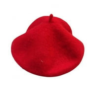 Kids Wool French Beret - малки момичета художник барета шапка 2-5t