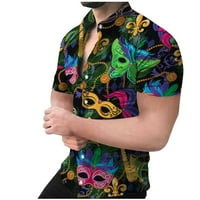 Мъжки хавайски риза за плажни дрехи лятна бохо риза