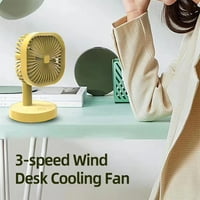 CDAR Mini Fan Silent мощен преносим моден 3-степенна вятърна бюро за охлаждане на фен на общежитието мини вентилатор