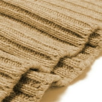 хиригин мъже мода див пуловер Плътен цвят Поло дълъг ръкав трикотажни пуловери Есен Зима случайни тънък годни върхове