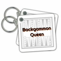 3Drose Изображение на Backgammon Queen - Ключови вериги, 2. От, набор от 2