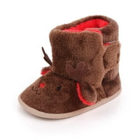 Цетрио Бебешки обувки за ходене на клирънс 0 месеца кафяви момчета момичета Зимни Топли детски обувки размер 11