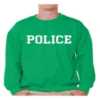 Неудобни стилове Мъжки полицейски суичър Полицейски подаръци за него Полицейски мъжки пуловер Полицейски тренировки Суичър за мъже