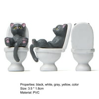 Котка украшение свободностоящ анти-избледняване Мода активни пози тоалетна серия котка фигурка