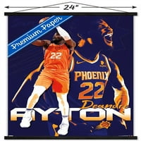 Phoeni Suns - DeAndre Ayton Wall Poster с дървена магнитна рамка, 22.375 34