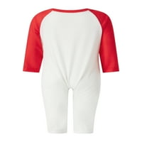 Коледна пижама на Gueuusu за семейство - Семейна Коледа PJS съвпадащи комплекти червено