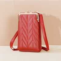 Crossbody Phone Bag Women Pu кожена чанта за мобилен телефон за момичета и жени