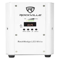 Rockville Rockwedge LED бяла RGBWA+UV акумулаторна безжична DM светлини+чанта