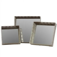 Метален комплект от огледало от три