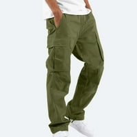 Мъжки мулти джобове тънки товарни панталони туризъм бойни работни панталони на открито ежедневно направо армейски суитчъни