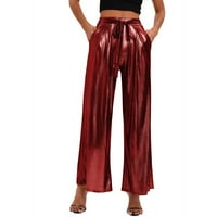 Дами красота лента горещ щамповане на нощен клуб широки панталони за крак случайни панталони пресни продукти поли