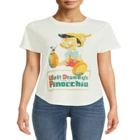 Дамска тениска с графичен принт на Пинокио