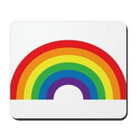 Cafepress - Gay Rainbow Mousepad - неплъзгаща се гумена мишка, подложка за мишка за игри