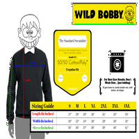 Wild Bobby, ще купонясваме като неговия рожден ден грозен коледен пуловер Unise Crewneck Графична суичър, лилав, 3XL