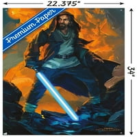 Междузвездни войни: плакат на Оби-Уан Кеноби - Оби-Уан Мустафар с Пушкалки, 22.375 34