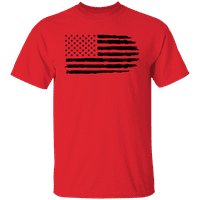 Графика Америка 4-ти юли Затруднени американски флаг колекция мъжки тениски