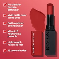 Revlon colorstay велурен мастило, вграден грунд, инфузиран с витамин Е, водоустойчив, размазан, матов цвят, без правила, 0. Оз.