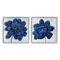 Ступел Индриес смели Кралско синьо цветя цъфтят Шик венчелистче цвете, 12, дизайн от Нан