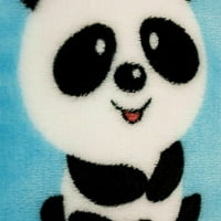 Бебе панди плюшено одеяло сладко детско одеяло синьо одеяло панда панда