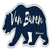 Van buren arkansas сувенир винилов стикер за стикер за мечка дизайн