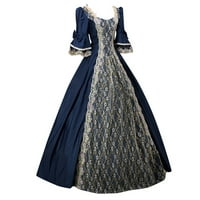 Принцеси рокли за жени викториански костюми плюс размер готически къси лъч ръкави Ренесанс Средновековни макси рокли