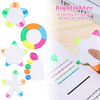 В обучението на офис консумативи чертежи Инструменти за интегрирани преносими маркери Цветна писалка Множество форми Highlighters 3