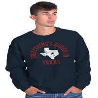 Карта Екипаж Суичър за потни ризи по -големи в Тексас самотна звезда Държава Т каубой