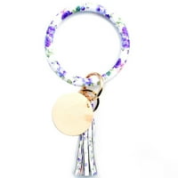 Silkeychain гривна китка ключ ключ за силиконова мъниста сладък ключови вериги за жени