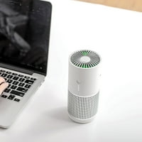 Loopsun въздух пречиствател за домашна спалня преносим пречиствател на въздух настолен плот USB въздух почистващ въздух Качество на монитора за качество на касета и почистване, режими на пречистване
