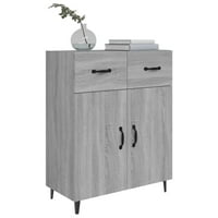 Dcenta Sideboard с врати и чекмеджета за съхранение, инженерно дървено страничен шкаф, шведска маса за хол кухня кухня спалня домашни мебели