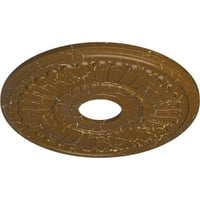 Екена мелница 16 од 5 8 ИД 3 4 П таван медальон, ръчно рисуван опушен Топаз