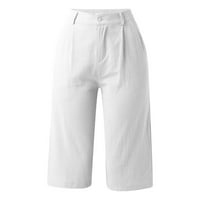 knqrhpse къси панталони за жени дамски летни ежедневни къси панталони удобни памучни панталони панталони панталони за жени суитчъри жени бели s