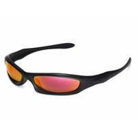 Walleva Fire Red Polarized Boondeme Alense for Oakley Monster Dog Sunglass