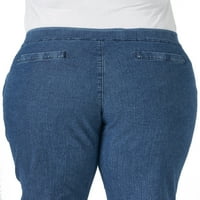 Шик женски плюс размер лесно прилягане на еластична талия на панталона