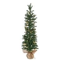 Vickerman 3 'Mini Pine Artificial Christmas Tree, Clear Dura Lite Lights