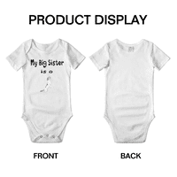 Голямото ми сестра е куче Saluki Cute Baby Clothing Bodysuits Unisex