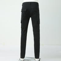 Pedort Men's Slim-Fit Stretch Jean Designer Straight Jeans Comfort Skinny Biker Denim Pants Black, L