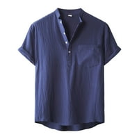 Поло ризи За Мъже лято ежедневни твърди риза с къс ръкав Стойка яка Блуза върхове