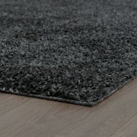 Преходна зона килим шаг дебел плътен цвят Тъмно сив вътрешен бегач лесен за почистване