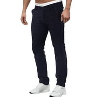 Ketyyh-chn големи и високи панталони мъже ежедневни спортни тренировки панталони с джобове синьо, 3xl 38